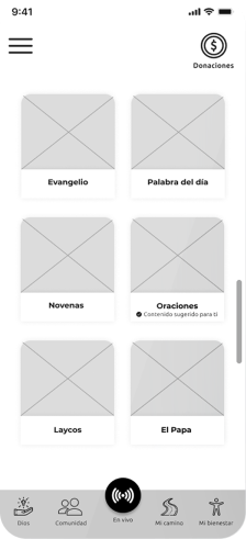 wireframe Cristovision 1